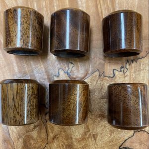 Reddish Brown Wood Butt Caps